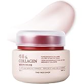 The Face Shop Pomegranate &amp; Collagen Volume Lifting Eye Cream | Ultra-Light Eye Cream for Eye Skin Lifting, Firming &amp; Brightening | Reduce Dark Circles | Deep Hydrating Under Eye Area, 1.69 Fl Oz