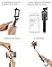 Selfie Stick, UBRU Bluetooth Selfie Stick iPhone 7 Plus with 50-Hour Battery Life and Built-in Bluetooth Remote Camera Shutter for iPhone 6s 6Plus 5S Galaxy S5 S6 S7 S8 Google Nexus LG Huawei etc BLUE