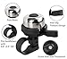 iLiveX Bike Bell, Upgraded Mini Bicycle Bell, Bike Ringer Bell for Kids and Adults, Loud Long Crisp Clear Sound, Great Bike Accessories, Cycling Ringing Bike Horn (Silver)