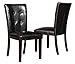 Homelegance Decatur PU Leather Dining Chair (Set of 2), Dark Brown