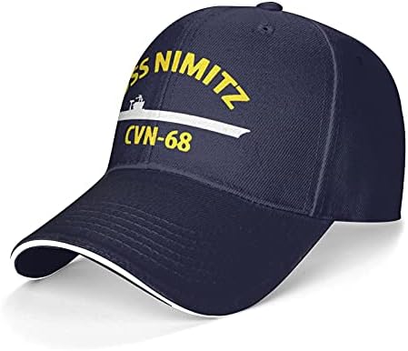Amazon.com: EC USS Nimitz CVN-68 HAT with 5 Stars and Jet - Navy