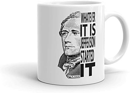 Alexander Hamilton and Thomas Jefferson Rivalry Mug (11oz)