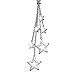 Bling Jewelry Celestial USA Patriotic Lucky Multi Stars American Rock Star Lariat Statement Y Necklace For Women For Teen .925 Sterling Silver