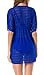 Costyleen Womens Summer Sexy See-through Bikini Cover up Sun Protective Beach Dress,Sapphireblue,Small