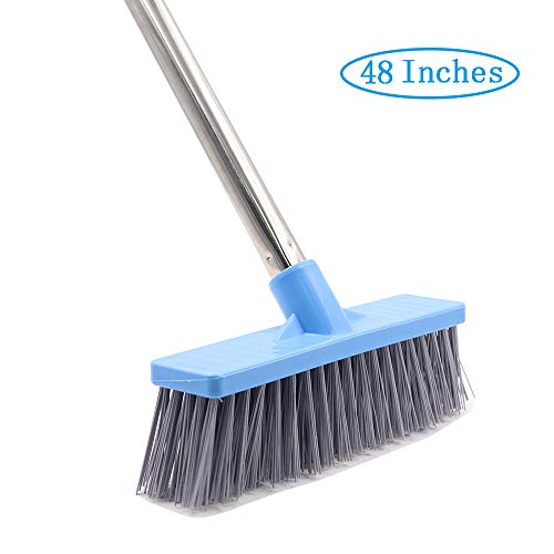 Floor Scrub Brush with Long HandleLECAMEBOR 48 Inches Carpet Brush