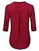 Doublju Classic High-Low Popover Chiffon Blouse Tops For Women With Plus size