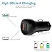 Car Charger,Quick Charge 3.0 Dual USB Ports 30 W UL Certified Fast Car Charger Adapter with iOS Cable Compatible with iPhone Xs Max/XS/XR/X/8/8 Plus/7/7 Plus/6/6 Plus/5S and More