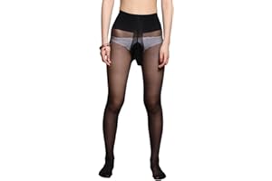 SEKEXI Mens Ultra Sheer Pantyhose Seamless Pantyhose 10D Mens Nude Underwear Male Stockings Lingerie