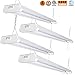 OOOLED 4FT Linkable LED Shop Light for garages,42W 4800LM 5000K Daylight White,LED Ceiling Light, with Pull Chain (ON/Off),Linear Worklight Fixture with Plug,5-Year-Warranty,5000k 4PK