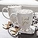 I Said Yes & That's What She Said Coffee 15oz mugs Set for Wedding | Unique Gifts for Couples | His and Hers Novelty Engagement Gifts for Newlyweds | Dishwasher Safe, 2 Piece Set (White)