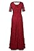 Nemidor Women's Full Lace Plus Size Wedding Maxi Dress