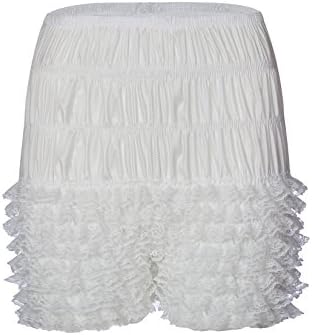 Women's Lace Ruffle Bloomers Sexy Dance Short Slips