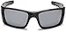 Oakley Men's OO9096 Fuel Cell Rectangular Sunglasses, Black/Grey History Text/Black Iridium Polarized, 60 mm