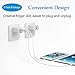 Yuwiss Dual USB Travel Wall Charger Adapter Quick Charging Block Plug for iPhone 5 6 6s 7 Plus, Samsung Galaxy/ Edge, Nexus, HTC, LG, Kindle Fire (2 pack)