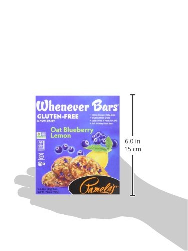 Pamela's Products Gluten Free Whenever Bars, Blueberry Lemon, 7.05 Ounce - Thumbnail 3