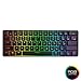 HK Gaming – GK61 Hot Swappable Mechanical Keyboard – 61 Keys Multi Color RGB Illuminated LED Backlit Wired Gaming Keyboard, Waterproof Programmable, for PC/Mac Gamer, Typist (Gateron Optical Brown)thumb 1