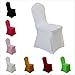 iEventStar Stretch Spandex Dining Chair Cover Covers Slicovers for Wedding Banquet Dining Room (White)