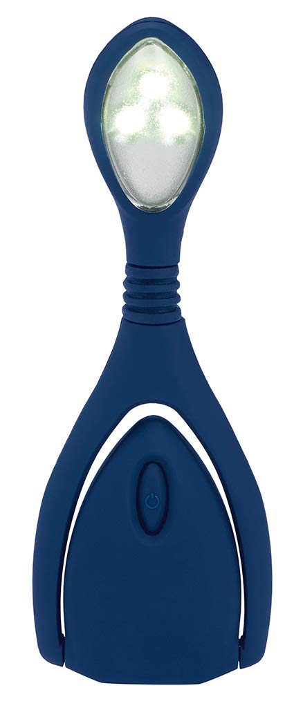libri_x Lumi Plus LED Reading Light Night Blue Clamp Light with Dimmer for Reading in The Dark