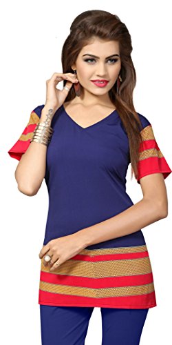 T225l indian tunic top womens kurti printed blouse indi…