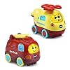 VTech Go! Go! Smart Wheels Earth Buddies Vehicle 2-Pack with Fire Truck and Helicopter