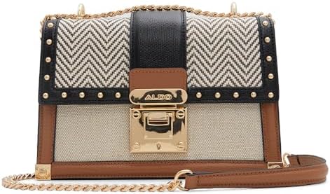 Aldo Womens Brown Multicolor Alanderiel Crossbody Sling Bag