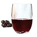 Strahl Design+Contemporary Osteria 8-Ounce Stemless Wine Glass, Set of 4