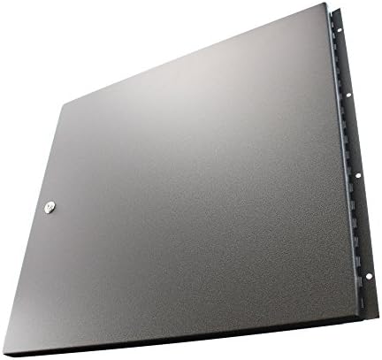 Atlas Racks SFD410 Solid Steel Door For Desktop Cabinets, 10RU, Black