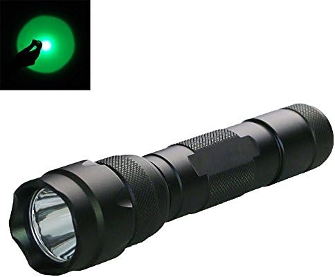 FIXED Star@ WF-502B 300lm Water Resistant LED Hunting Flashlight Single Mode for Night Vision, Green Light