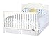 Child Craft Camden 4-in-1 Convertible Crib, Baby Crib Converts to Day Bed, Toddler Bed and Full Size Bed, 3 Adjustable Mattress Positions, Non-Toxic, Baby Safe Finish (Matte White)