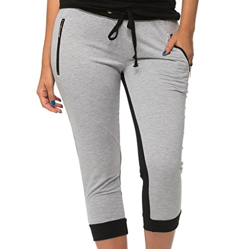 E312C) Coco-Limon Women Capri Joggers 