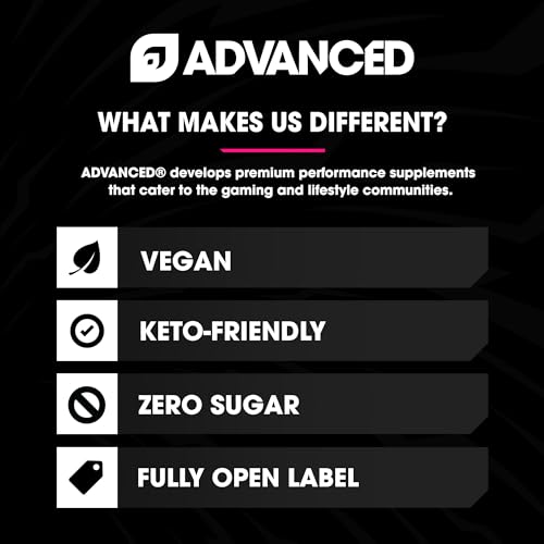 ADVANCED SLEEP – MAGNESIUM SLEEP SUPPLEMENT WITH ASHWAGANDHA AND L-THEANINE – VEGAN, SUGAR FREE, LOW CARB SLEEP DRINK MIX – MELATONIN FREE SLEEP AID (HIBISCUS)