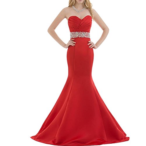 Kivary-Red-Satin-Mermaid-Crystals-Sweetheart-Long-Formal-Prom-Evening-Dresses-US-8