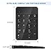 Bluetooth Number Pad, Wireless Numeric Keypad - Lekvey Rechargeable Slim 18-Key Number Keypad Keyboard Compatible for MacBook, iMac, OS, Windows, Laptop, PC Surface Pro, etc