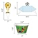 2018 World Cupcake Toppers Wrappers Russia- Soccer Game Cake Party Supplies Decorations