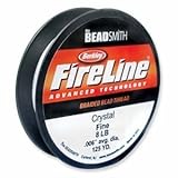 FireLine Braided Beading Thread 8lb CLEAR .009 In 125 Yards
