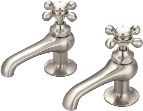 Water Creation F1-0002-02-AL Vintage Classic Basin Cocks Lavatory Faucet