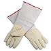 OFTEN Ultra Long Cryogenic Gloves Waterproof Protective Gloves Liquid Nitrogen Frozen Gloves Cold Storage,White,17.72
