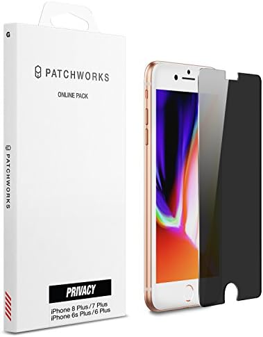 iPhone 7 Plus, iPhone 8 Plus Screen Protector, Patchworks ITG Privacy - Made in Japan, Anti Spy Privacy Tinted Filter, Tempered Glass for Apple iPhone 7 Plus (2016) / iPhone 8 Plus (2017)