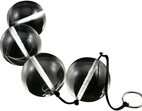 DADD Crystal glass beads four ball 50 mm men's and women's backyard stimulating anal masturbation vaginal dumbbell into human nature
