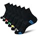 BERING Men's Athletic Cushion Quarter Socks for Running, Hiking, Work (6 Pack) primary