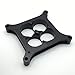 HotRod99 Alumimum Anodized Black 4150 Carburetor Spacer 1'' Tall Square Bore 4 Holes Tapered Manifold Carburetor Spacer