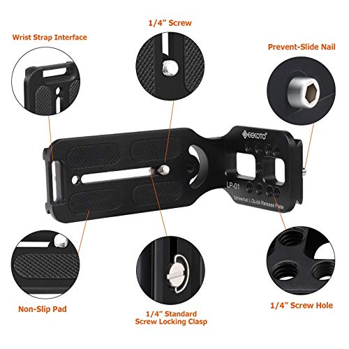 【Limited Edition】 GEEKOTO LShaped Quick Release Plate Aluminum Bracket