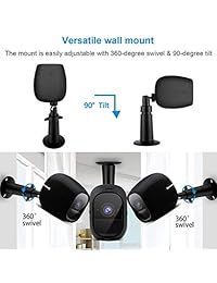 Soporte de pared de seguridad, para interior y exterior, soporte de techo ajustable para Arlo, Arlo Pro, Pro 2 Smart Security Home Camera y otras cámaras compatibles, 3 unidades