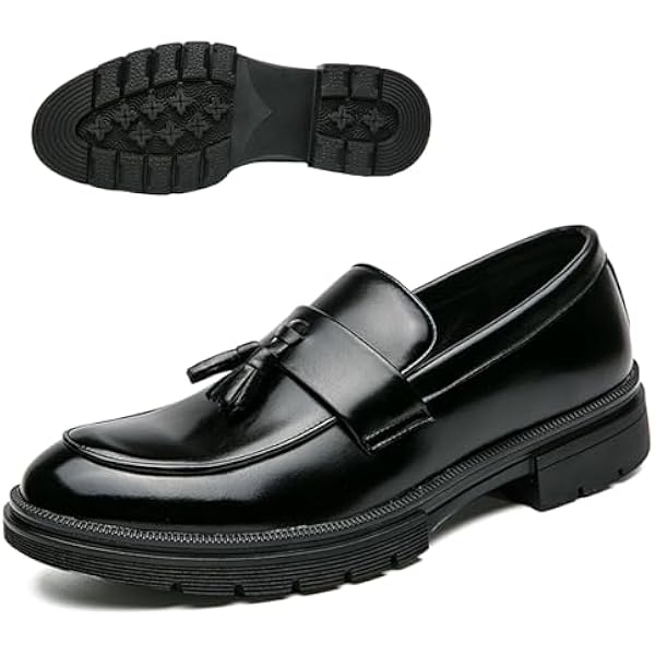 Amazon.com | FOWT Men Stylish Round Toe Slip On Comfortable  display picture 2