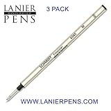 3 Pack - Schmidt 6040 FineLiner Fiber Tip Metal Refill - Black Ink