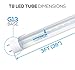 Hyperikon T8 T10 T12 LED Tube 3ft Light, 14W (30W-40W Equiv.), Ballast Bypass, Shatterproof, F30T12 Fluorescent Replacement, 1400 Lumens, 4000k, Clear, Office, Kitchen, Garage, Ceiling Lights