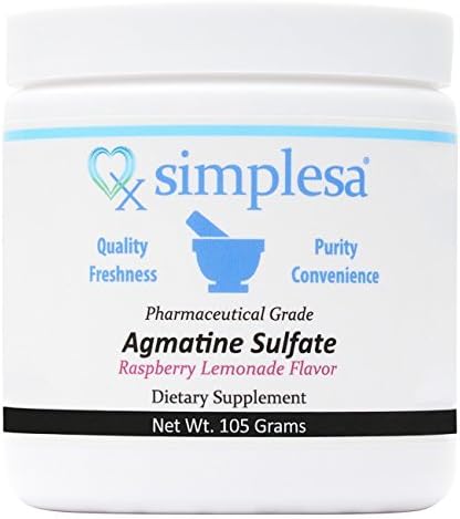 Agmatine Powder, 750 mg - Pure Agmatine Helps Lower Blood Pressure Supplement by Simplesa