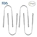 Tongue Scraper Cleaner, 4 Pack Stainless Steel Meta Tongue Scraper - Fresh Breath Rustproof Tongue Cleaner Brush