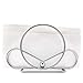 Venalini Stainless Steel Napkin Holder (Silver) - Perfect for Kitchen Tables & Dining Table