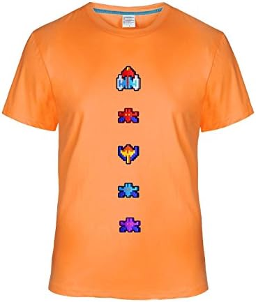 A11 Arcade Daze Galaxian Full T-shirts for Men L orange